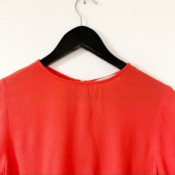 MICHAEL Michael Kors Coral Georgette Peplum Blouse - Picture 3 of 7
